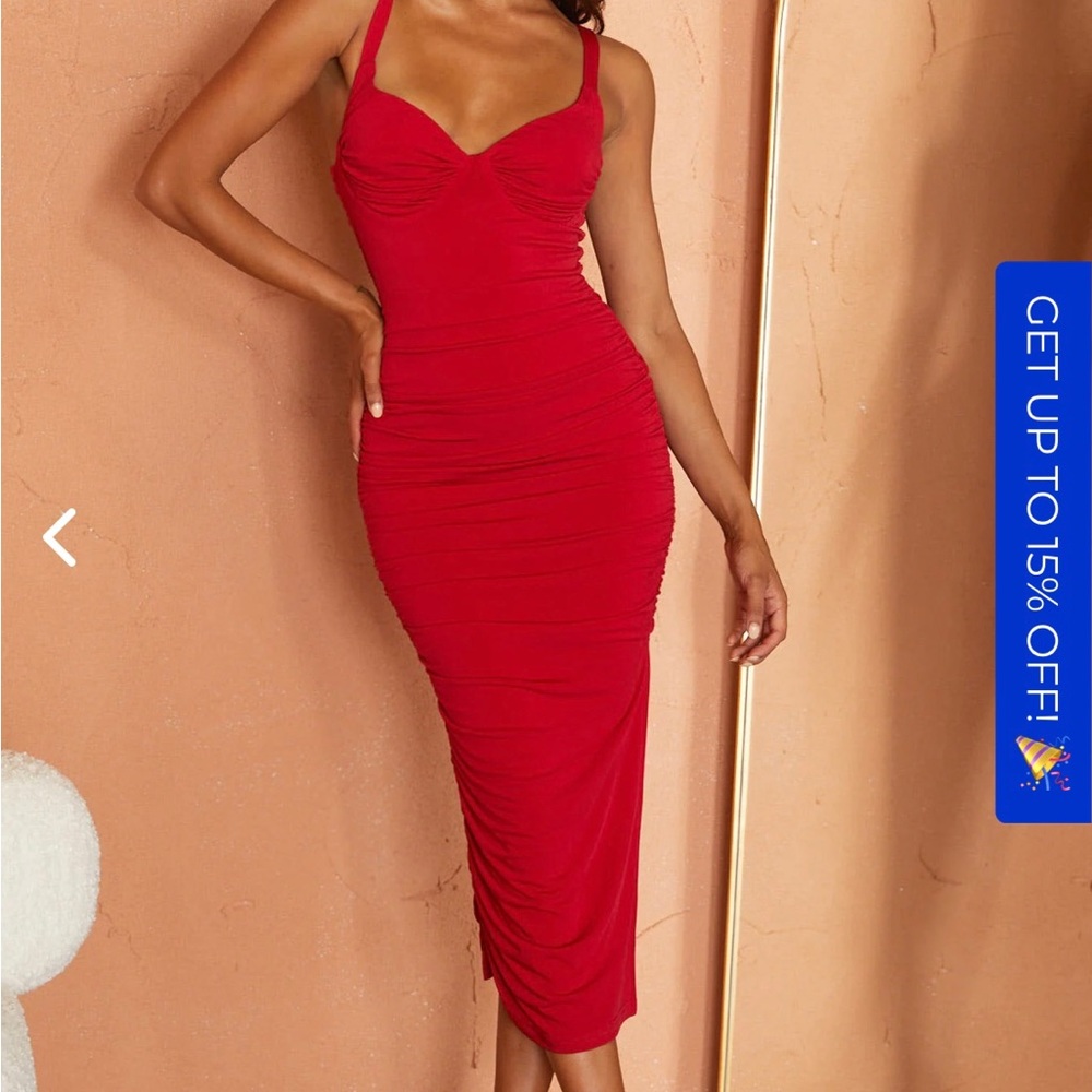 NWT red dress size large